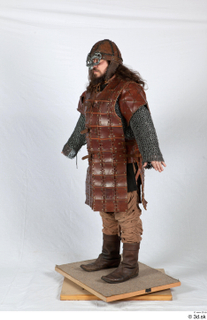  Photos Medieval Knight in leather armor 2 Leather armor Medieval armor a poses servant whole body 0002.jpg